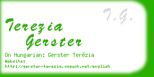 terezia gerster business card